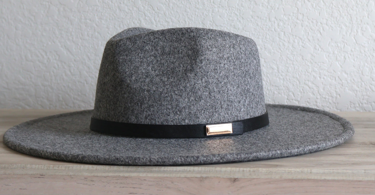 Grey Felt Fedora