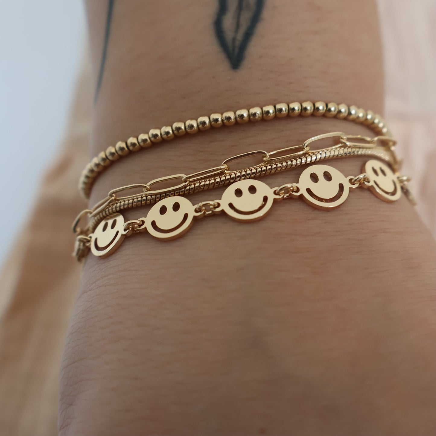 Combo Smiley Bracelet Set